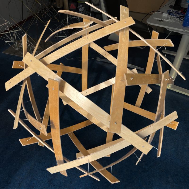 Bouncy Wooden Sphere