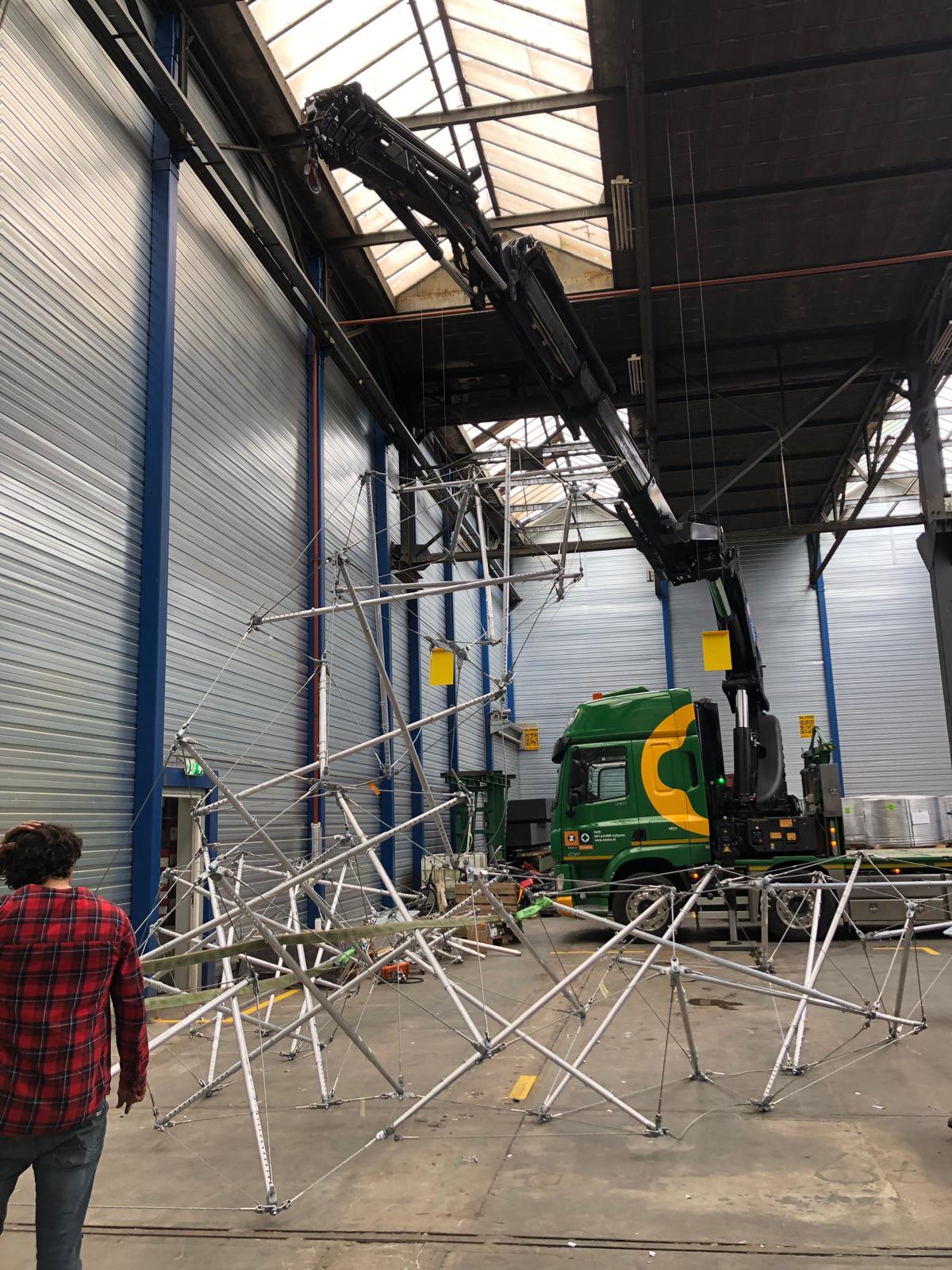 the crane lift