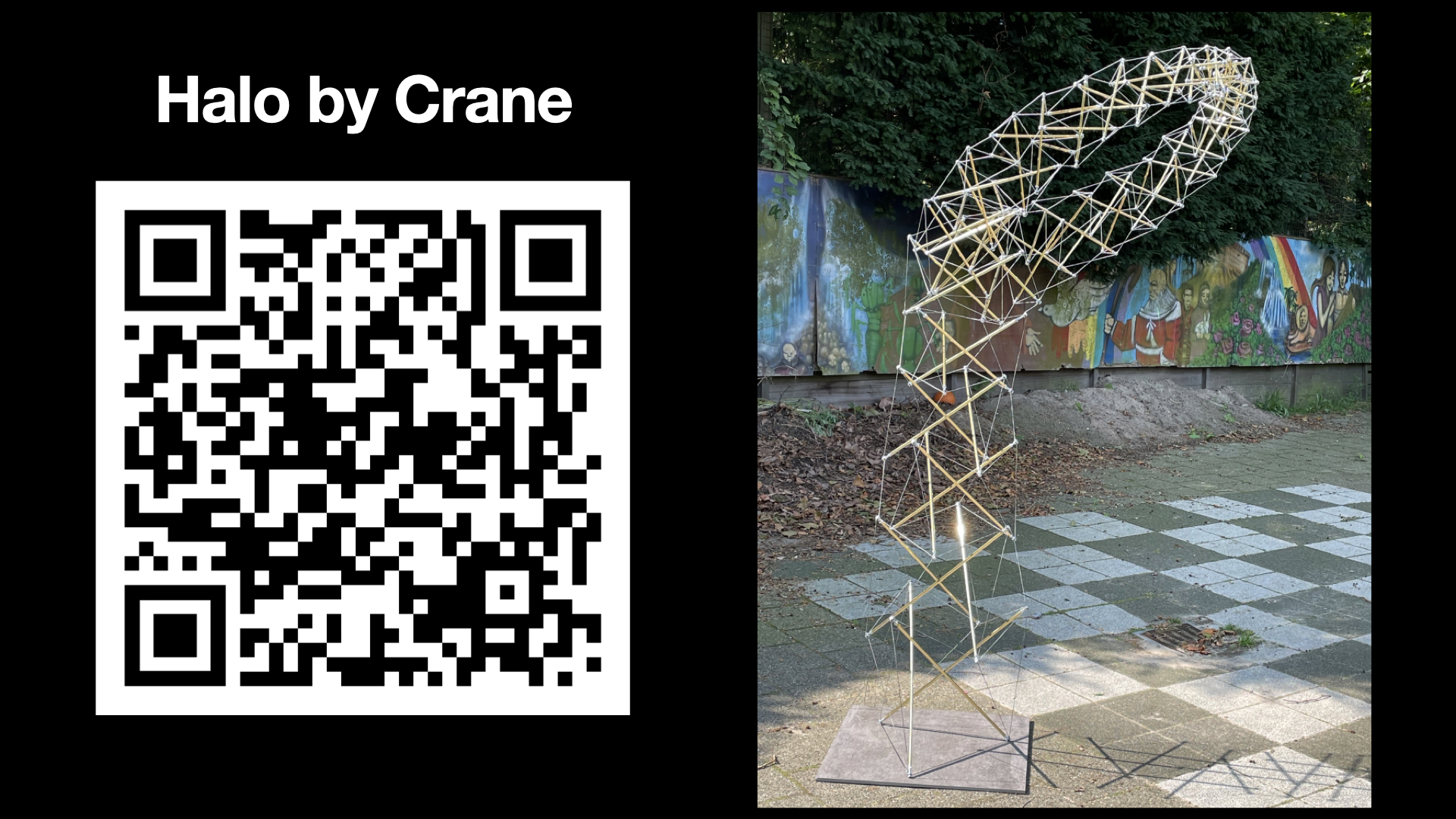 Halo — a large-scale tensegrity sculpture.